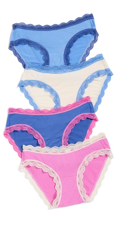 Stripe & Stare Original Knicker Four Pack Fiji Flower/Amparo Blue
