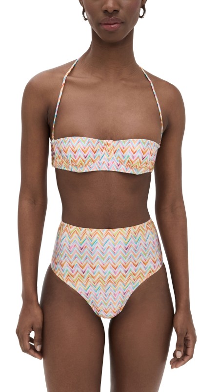 Missoni Bikini Set Multicolor Micro Chevron