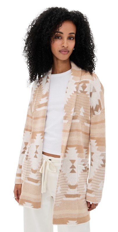 Splendid Cardigan Burnt Orange Aztc