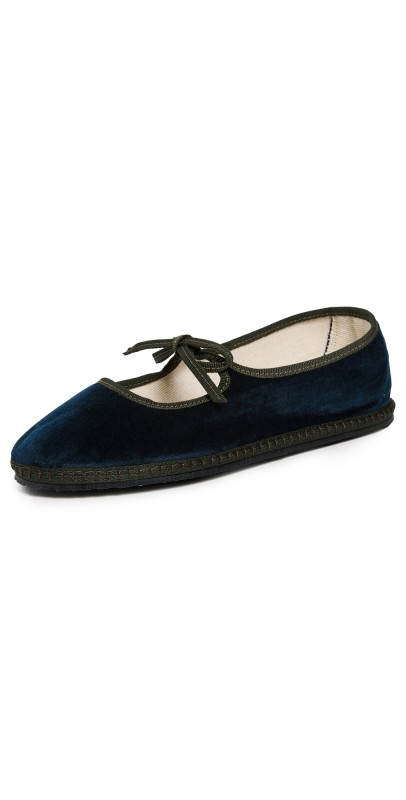 ViBi VENEZiA Brigitte Velvet Mary Jane Flats Zattere
