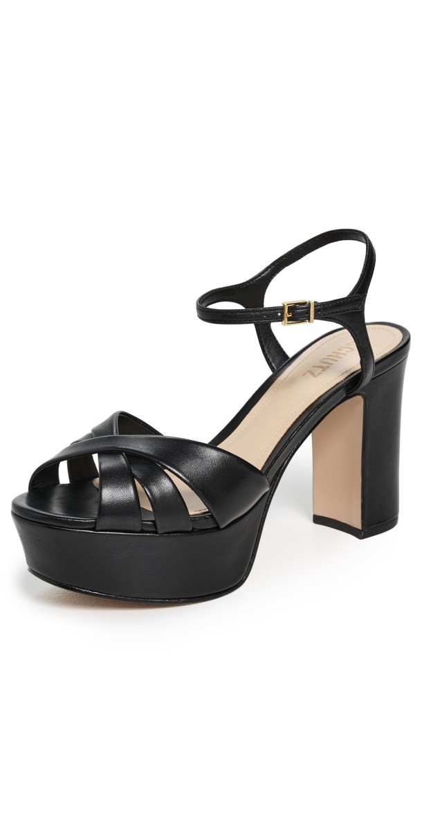 Schutz Keefa Platform Heels Black