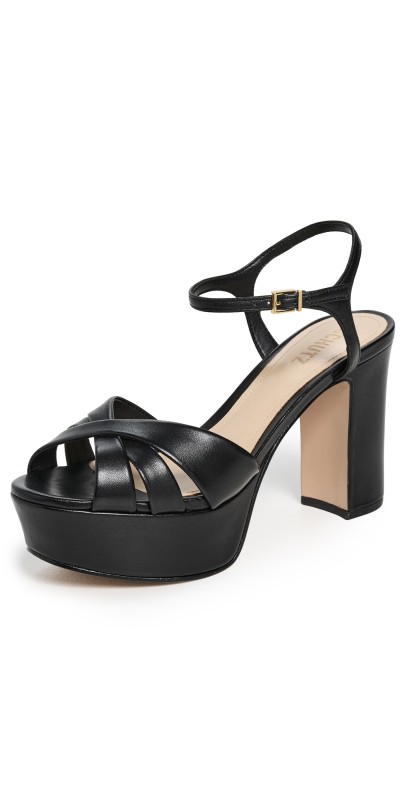 Schutz Keefa Platform Heels Black