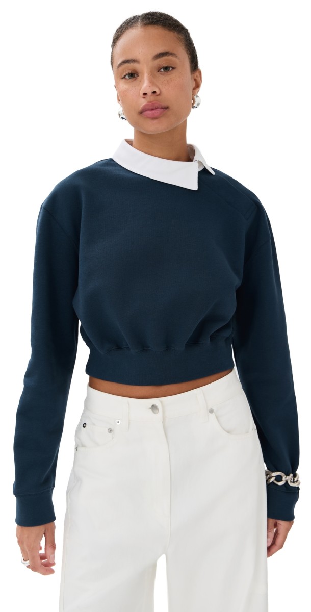 A. W.A. K.E. MODE Rugby Shirt Navy