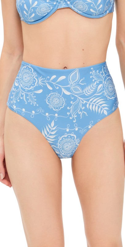 Agua by Agua Bendita Magenta Floritura Bikini Bottoms Multicolor