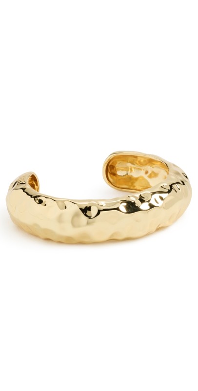 LELET NY Hammered Arch Cuff Bracelet Gold