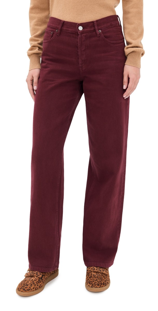 Still Here Everyday Jeans Burgundy