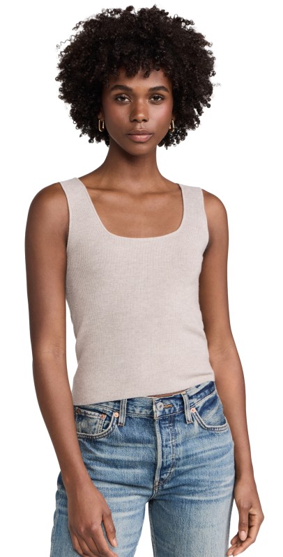 525 Eva Luxe Tank Taupe Heather