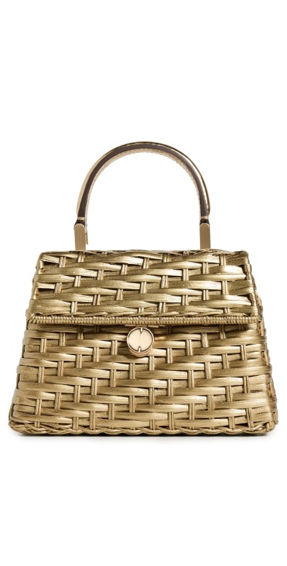 Cult Gaia Nano Sybil Crossbody Bag Brushed Brass