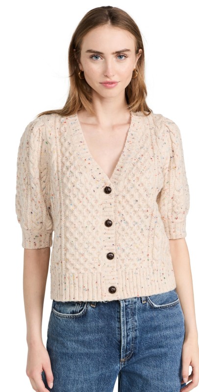 RAILS Isla Cardigan Cream Confetti