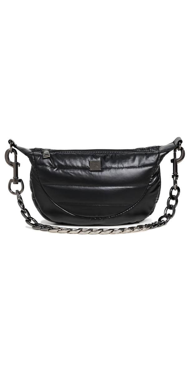 Think Royln Tiny Dancer Crossbody Bag Pearl Black