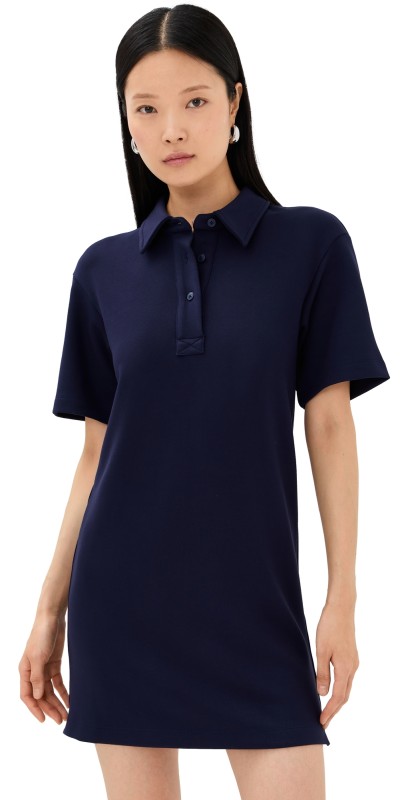 LE BOP Solene Polo Dress Navy