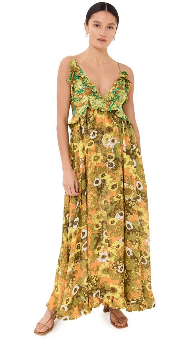 ALÉMAIS Jeff Spliced Frill Dress Multi