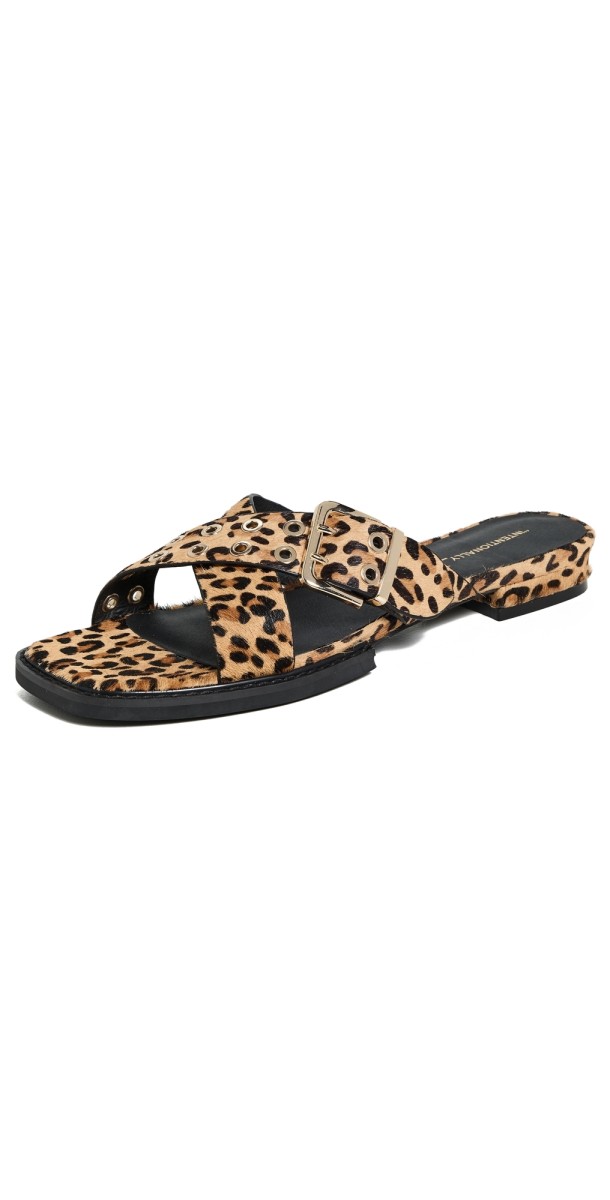 Intentionally Blank Clipz Sandals Leopard