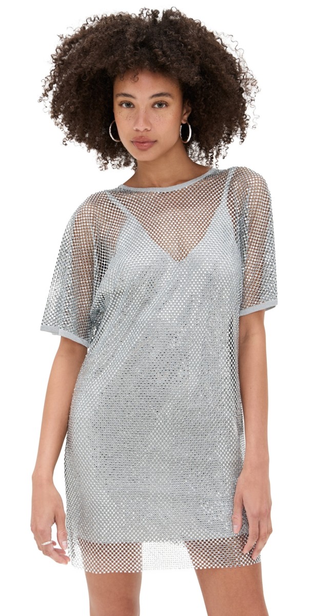 ba & sh Metalia Dress Argent
