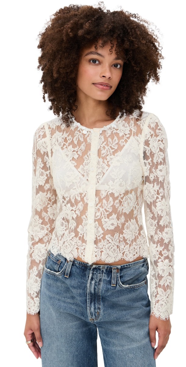 ASTR the Label Antoinette Top White