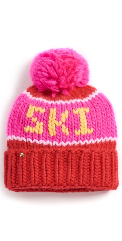 Lele Sadoughi The Ski Beanie Red Hot