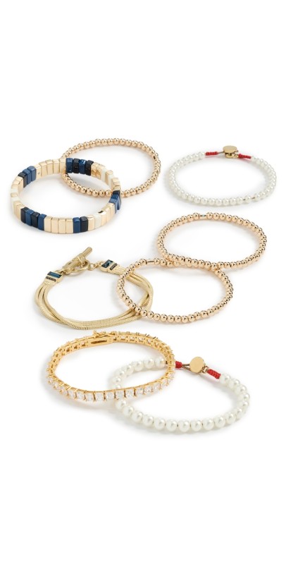 Roxanne Assoulin The Well Done Bracelet Stack Gold Mult