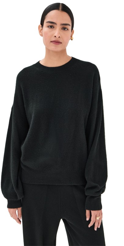 Le Kasha Cashmere Modena Brushed Sweater Black