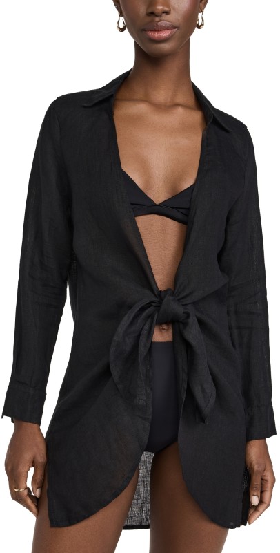 PQ Swim Millie Tie Cover Up Black