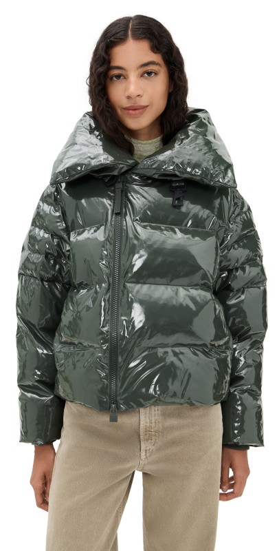 Rains Alta Vision Short Puffer Jacket Swamp