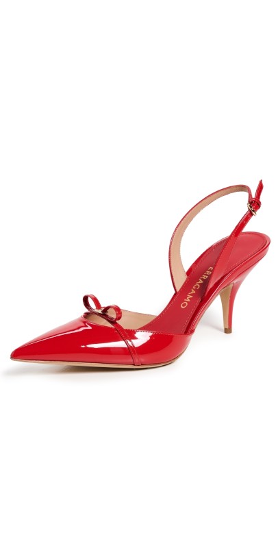 FERRAGAMO Gylla Pumps 70mm Flame Red