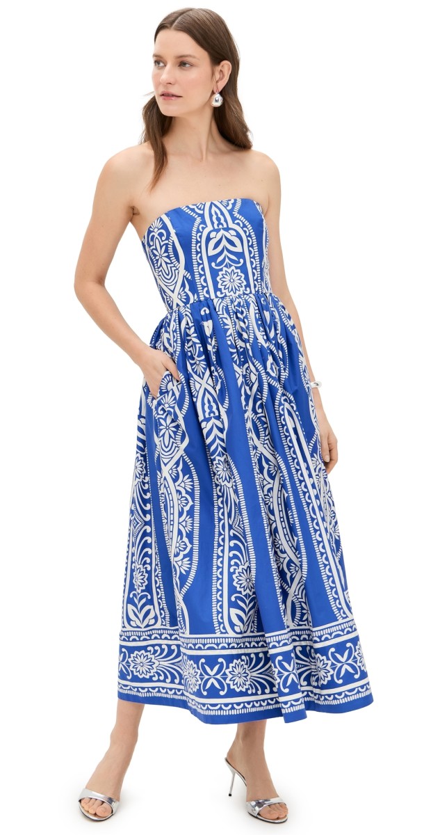 Cara Cara Torres Dress Rowan Cobalt