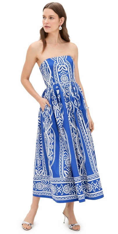 Cara Cara Torres Dress Rowan Cobalt