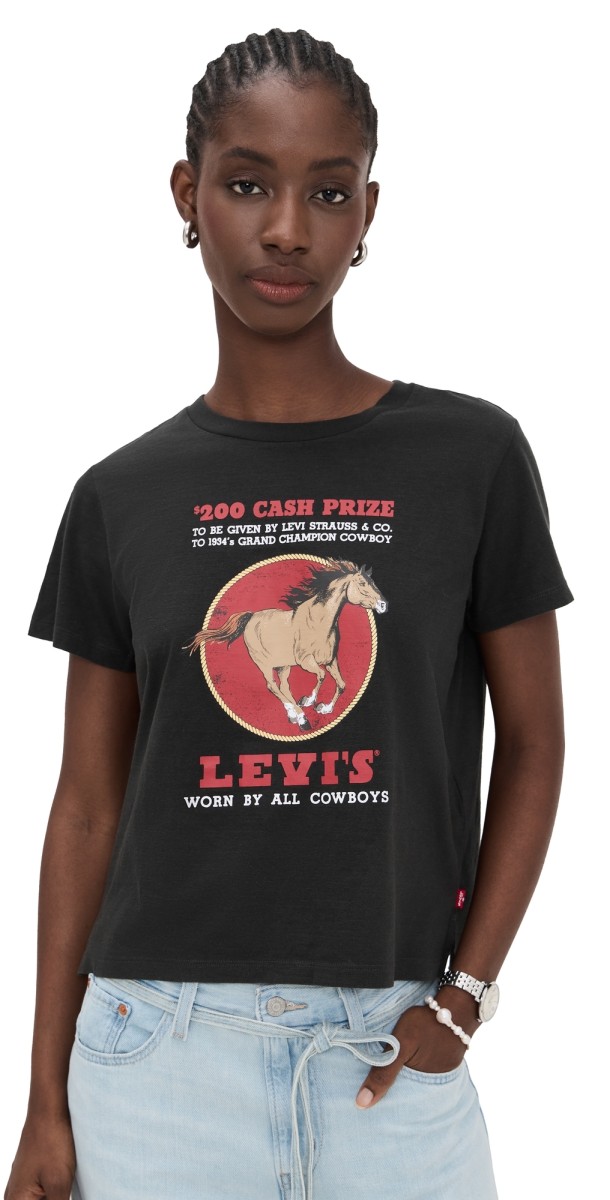 Levi's Graphic Boxy T-Shirt Western Archival Cash Prize