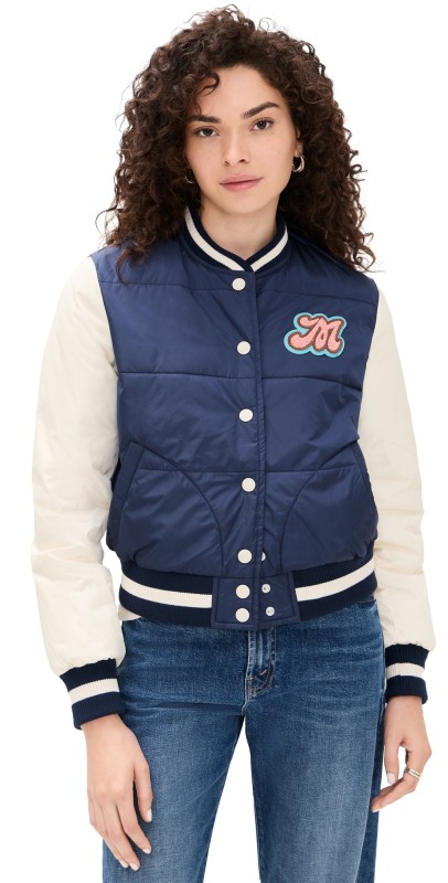 MOTHER Pillow Talk Letterman Jacket Second String