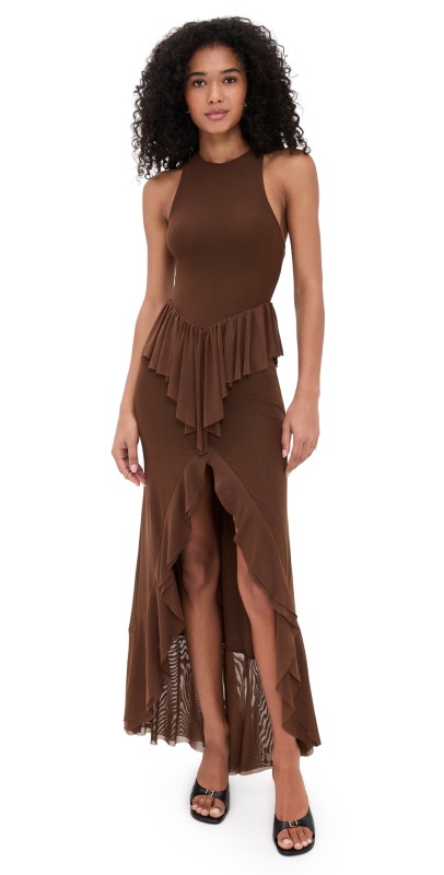 AFRM Bovina Dress Cappuccino
