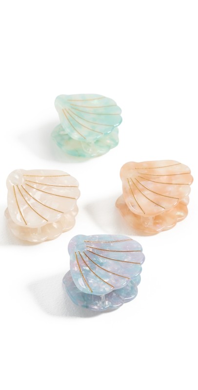 By Adina Eden The Sea To My Shell Claw Clip Set Multi Color