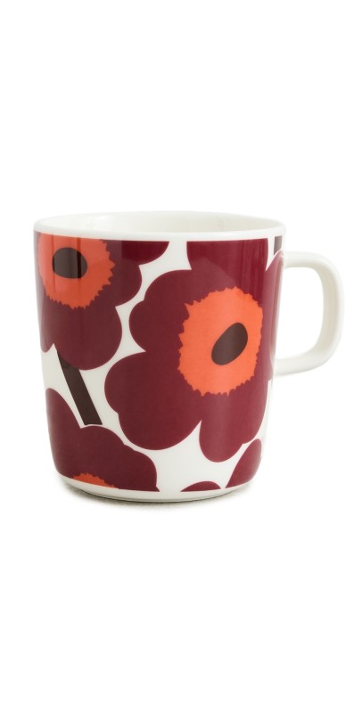 Marimekko Oiva Unikko Mug White/Red