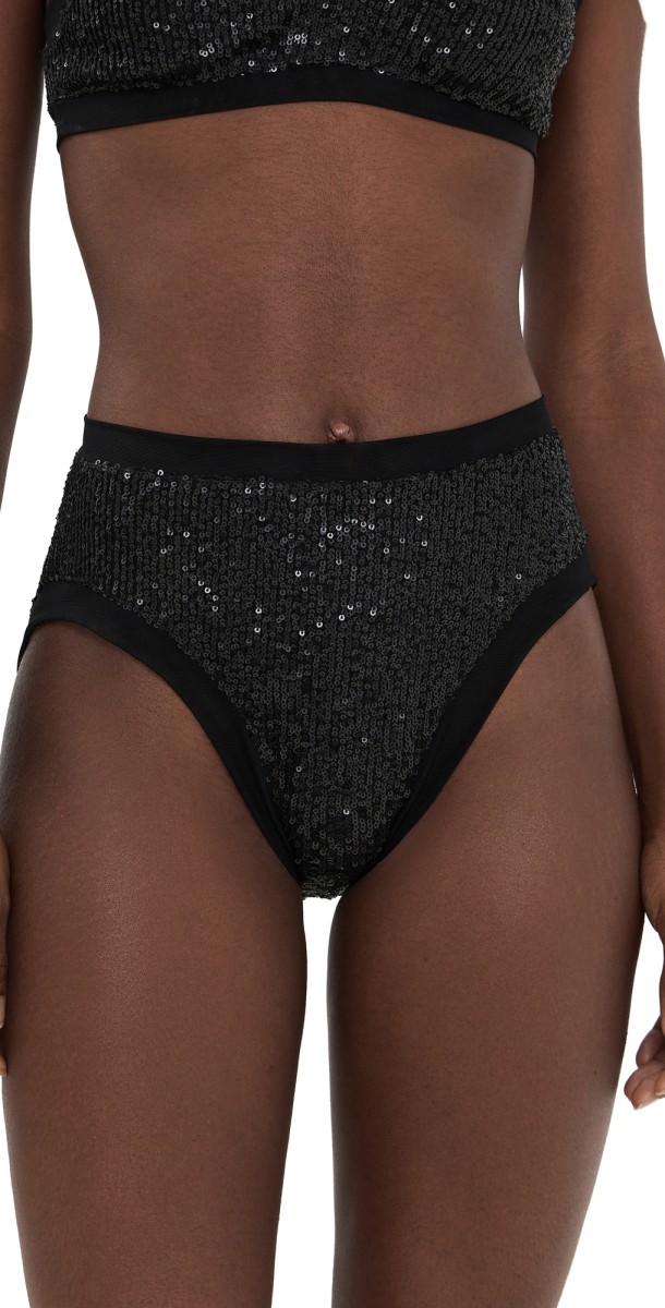 Norma Kamali Racer Swim Bottoms Black