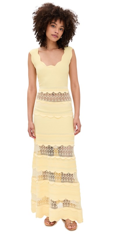 ALEXIS Saundra Dress Buttercream
