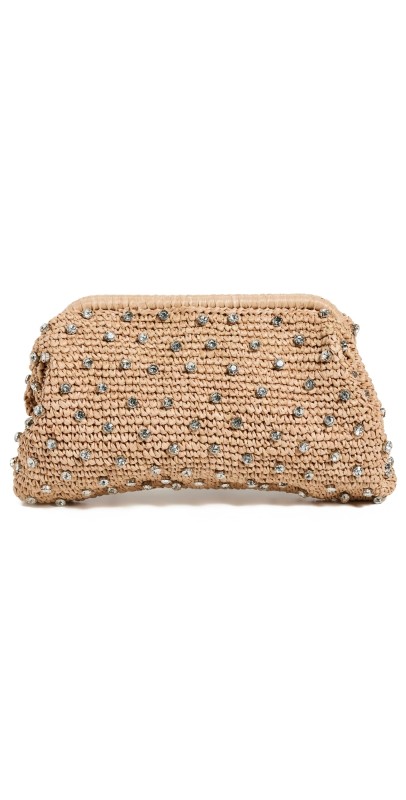 BTB Los Angeles Briar Crystal Clutch Honey