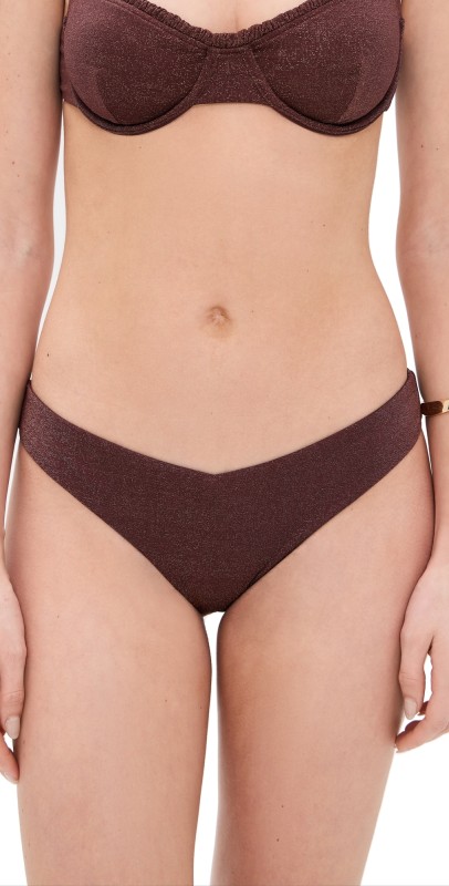 Onia Chiara Bikini Bottoms Rum