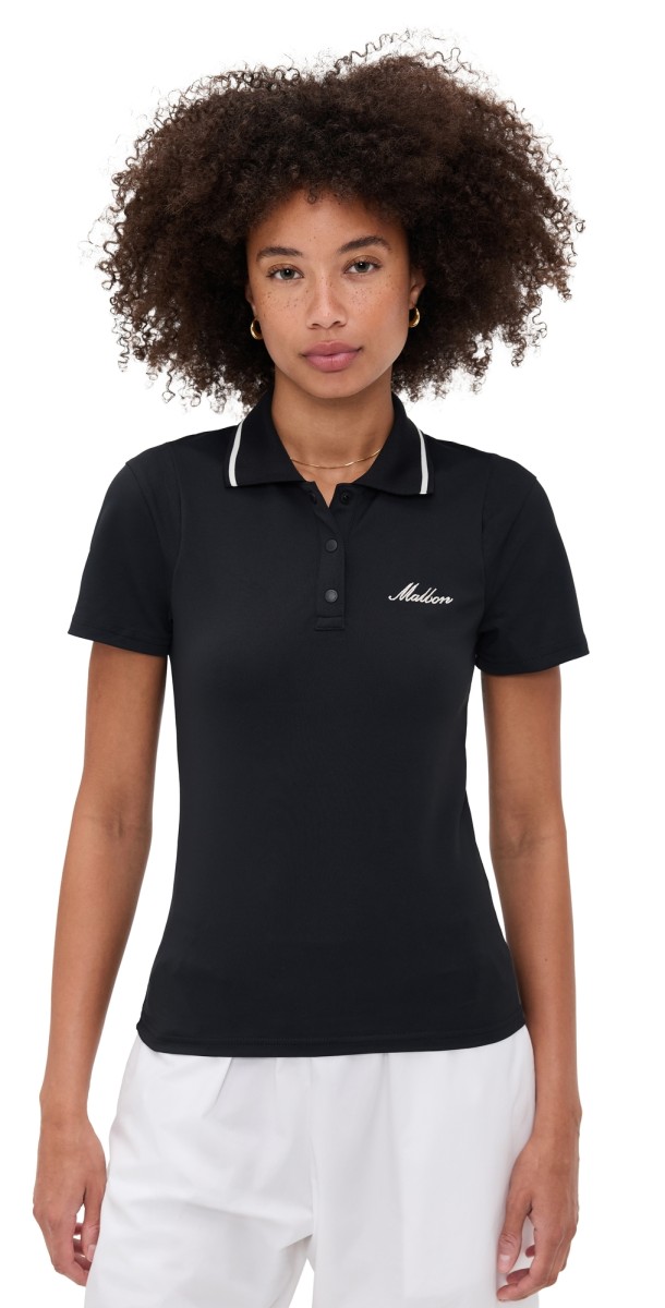 Malbon Golf Paloma Polo Black