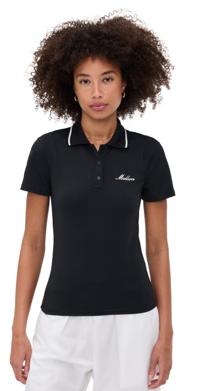 Malbon Golf Paloma Polo Black