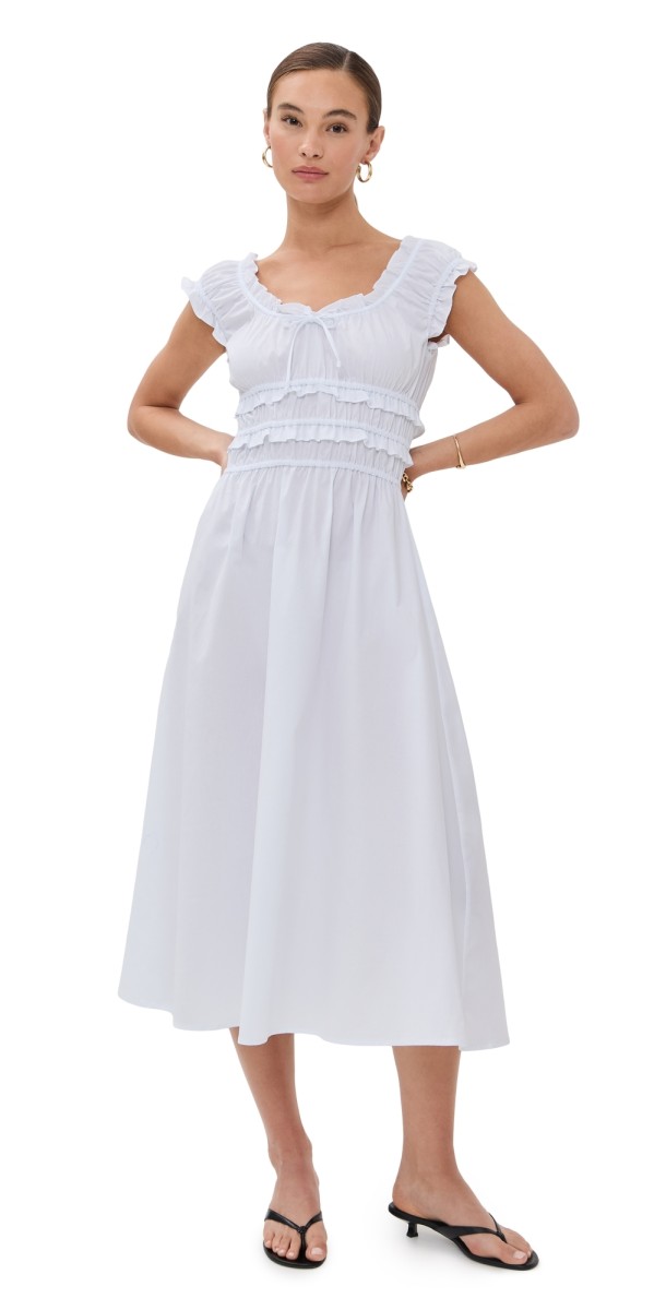 LE BOP Stella Dress White