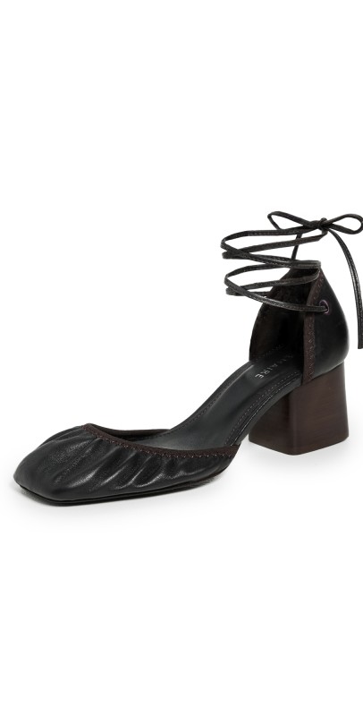 Lemaire Micro Ballerina Heels Dark Chocolate