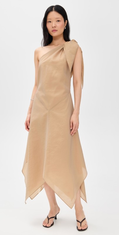 Rodebjer Spring Crinkled Dress Tannin