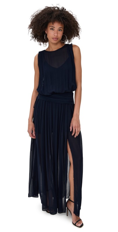 Bec + Bridge Rhone Drop Waist Dress Ink
