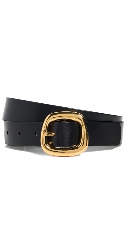 Madewell Puffy Buckle Belt True Black