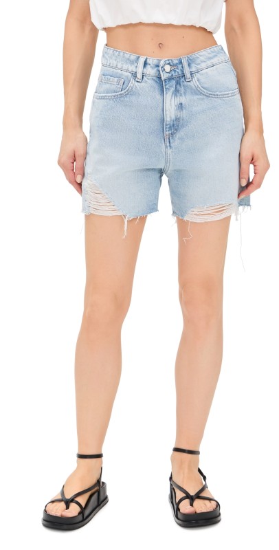 ICON DENIM LA Sam Straight Leg Jean Shorts Sky