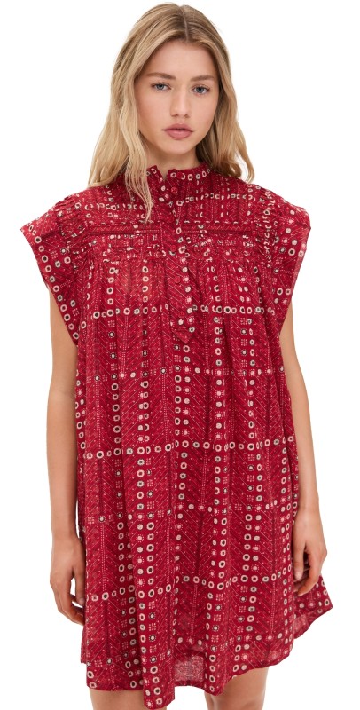 Isabel Marant Étoile Leazali Dress Red