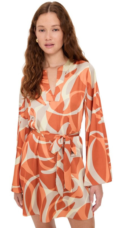 MISA Dusty Tunic ABSTRACT SUMMER SHDE