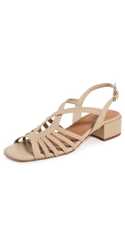 Naguisa Raco Woven Sandals Beige
