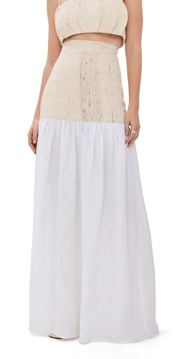 Maylé Vásquez Canuela Skirt Natural White Combo