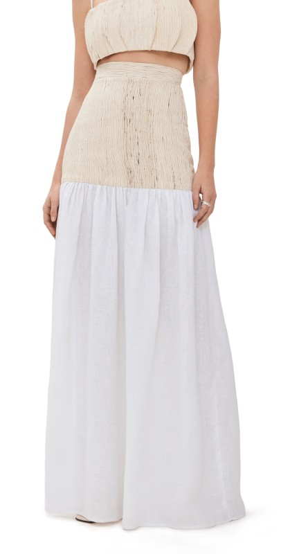 Maylé Vásquez Canuela Skirt Natural White Combo