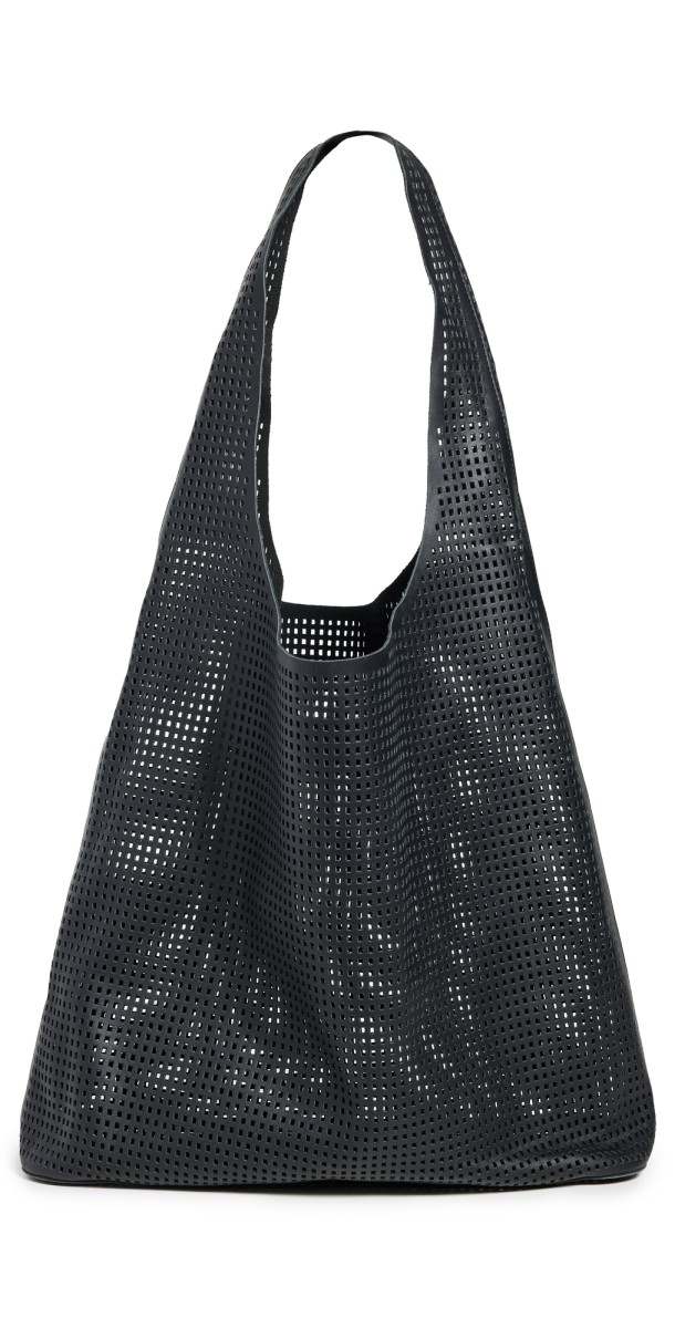 St. Agni Perforated Soft Tote Black